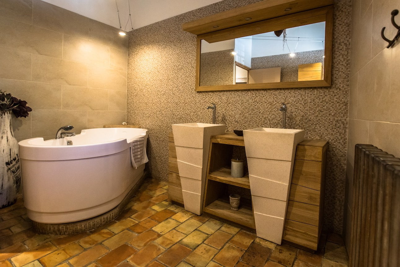 Salle de bains - Gite lagon - Bastide d'Édouard