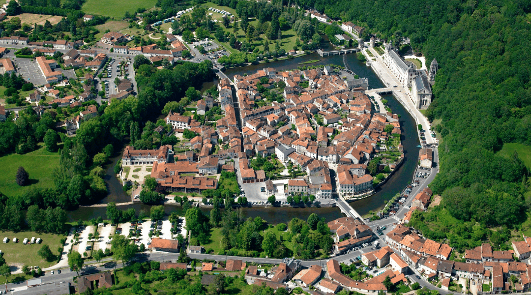 Vue drone du Perigord